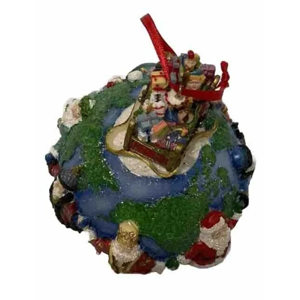Christopher Radko Christmas Ornament Santa Around the World 0168600 EUC